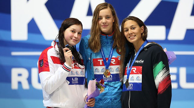 Анастасия Шкурдай завоевала золото на юниорском ЧЕ по плаванию в Казани