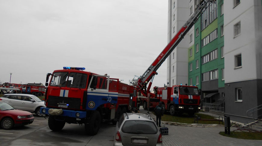 На пожаре в многоэтажке в Гродно спасено 11 человек