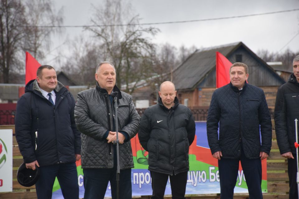 Сегодня в Хотимске состоялось открытие мини-футбольной площадки