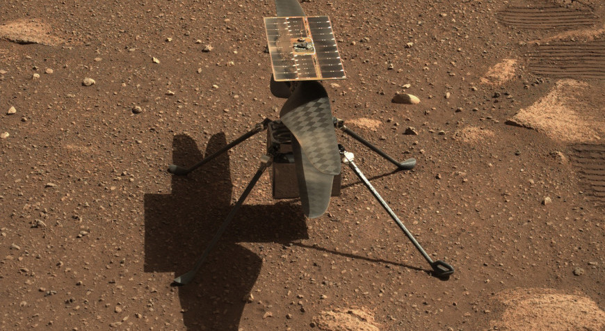 Вертолет Ingenuity за три месяца налетал на Марсе почти километр