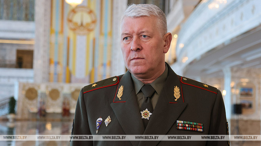 Гулевич: обстановка вокруг Беларуси мобилизовала личный состав ВС, даже мелкие нарушения сошли на нет