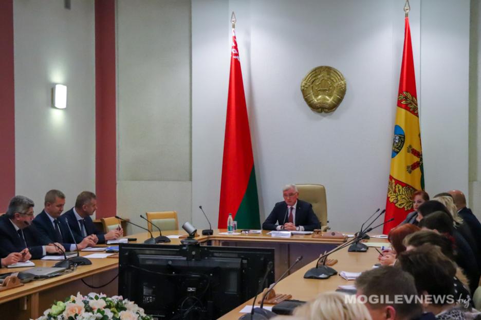 Совещание по вопросам формирования ВНС и изменения избирательного законодательства состоялось в Могилевском облисполкоме. Фото