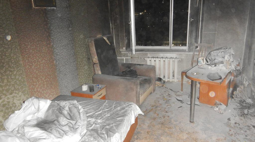 При пожаре в гостинице Могилева пострадал постоялец