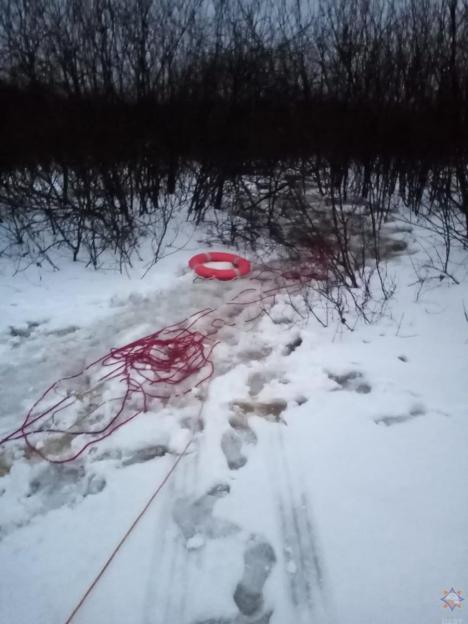 В Быховском районе мужчина провалился под лед