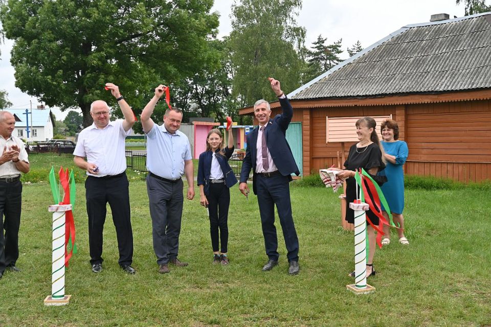 Как прошло открытие детской площадки в а/г Забелышин?