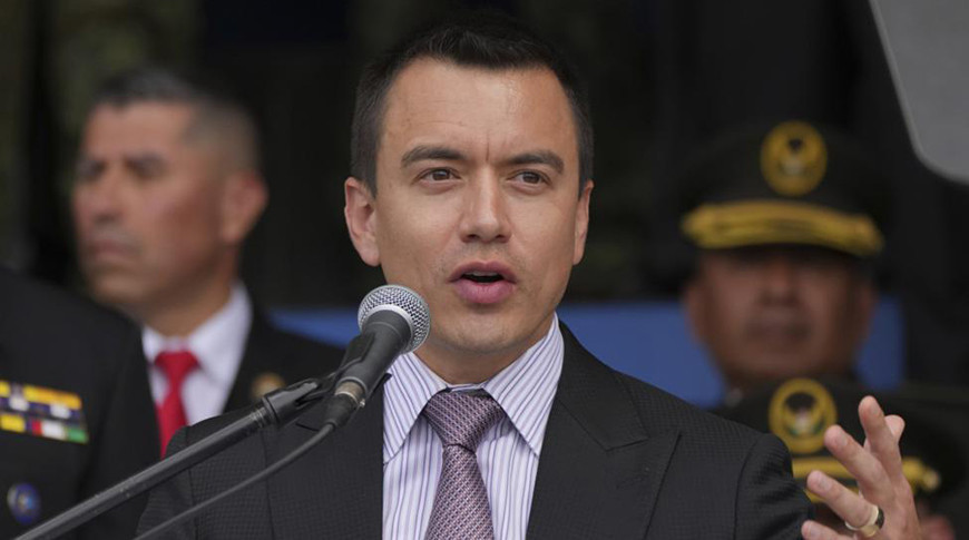 Александр Лукашенко поздравил Даниэля Нобоа с переизбранием на должность Президента Эквадора