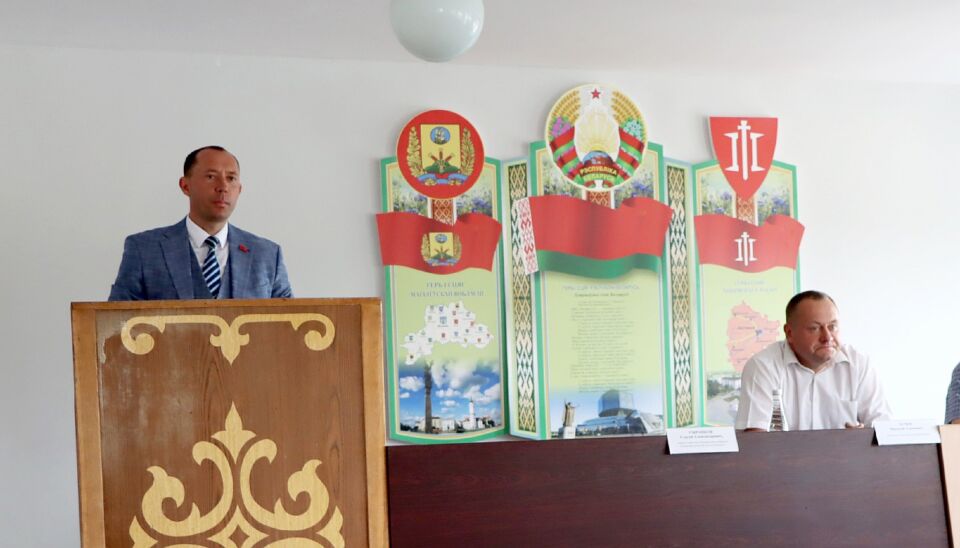 Лидер белорусских коммунистов посетил Хотимск