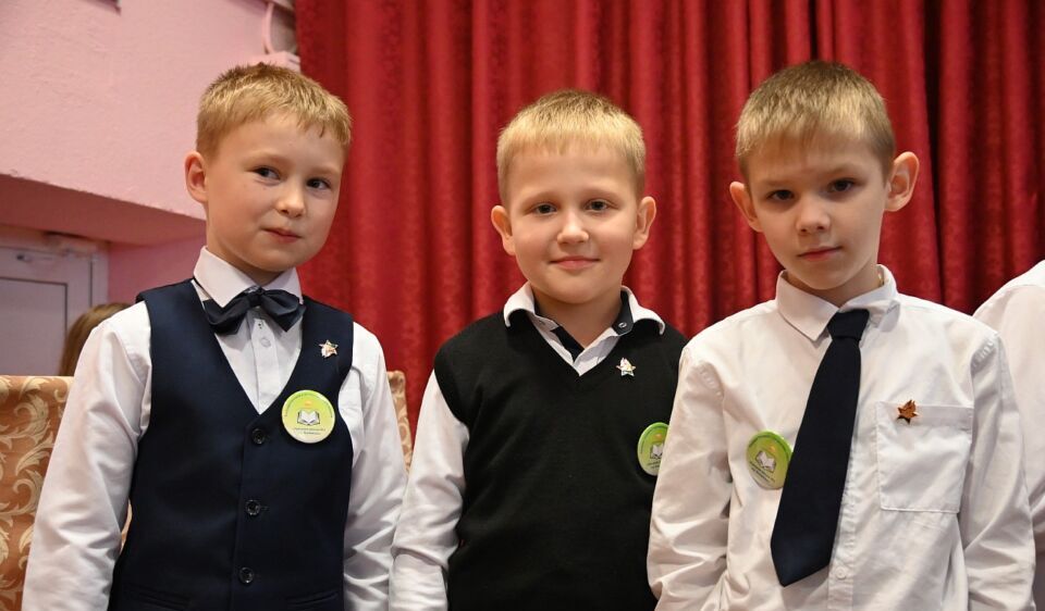 Фотофакт: В Хотимске прошел торжественный прием в члены ОО «БРПО» «Посвящение в октябрята»