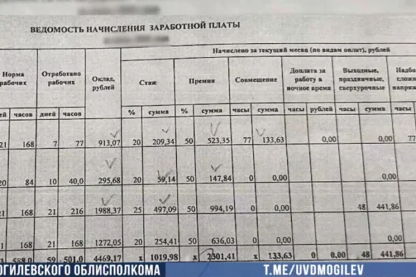 Фиктивная работа в Могилеве: супруги получили 16 тысяч рублей