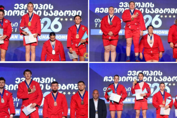 Белорусы выиграли десять медалей чемпионата Европы по самбо в Грузии